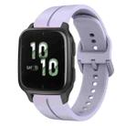 For Garmin Forerunner Sq2 20mm Loop Silicone Watch Band(Purple) - 1