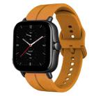 For Amazfit GTS 2E 20mm Loop Silicone Watch Band(Amber Yellow) - 1