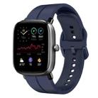 For Amazfit GTS 2 Mini 20mm Loop Silicone Watch Band(Navy Blue) - 1