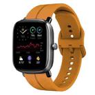 For Amazfit GTS 2 Mini 20mm Loop Silicone Watch Band(Amber Yellow) - 1