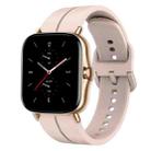 For Amazfit GTS 2 20mm Loop Silicone Watch Band(Pink) - 1