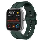 For Amazfit GTS 20mm Loop Silicone Watch Band(Dark Green) - 1
