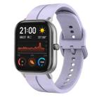 For Amazfit GTS 20mm Loop Silicone Watch Band(Purple) - 1