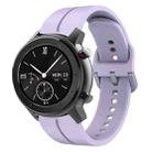 For Amazfit GTR 42MM 20mm Loop Silicone Watch Band(Purple) - 1