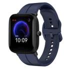 For Amazfit Pop 20mm Loop Silicone Watch Band(Navy Blue) - 1