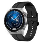 For Huawei Watch GT3 Pro 43mm 20mm Loop Silicone Watch Band(Black) - 1