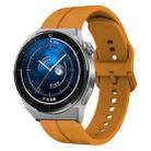 For Huawei Watch GT3 Pro 43mm 20mm Loop Silicone Watch Band(Amber Yellow) - 1