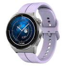 For Huawei Watch GT3 Pro 43mm 20mm Loop Silicone Watch Band(Purple) - 1