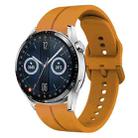 For Huawei Watch GT3 42mm 20mm Loop Silicone Watch Band(Amber Yellow) - 1