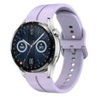 For Huawei Watch GT3 42mm 20mm Loop Silicone Watch Band(Purple) - 1