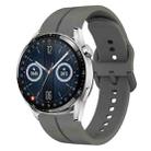 For Huawei Watch GT3 42mm 20mm Loop Silicone Watch Band(Dark Grey) - 1