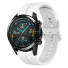 For Huawei Watch GT2 42mm 20mm Loop Silicone Watch Band(White) - 1