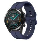 For Huawei Watch GT2 42mm 20mm Loop Silicone Watch Band(Navy Blue) - 1