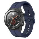 For Huawei Watch 2 20mm Loop Silicone Watch Band(Navy Blue) - 1