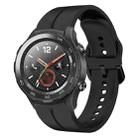 For Huawei Watch 2 20mm Loop Silicone Watch Band(Black) - 1