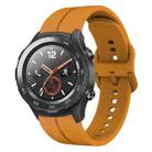 For Huawei Watch 2 20mm Loop Silicone Watch Band(Amber Yellow) - 1