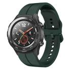 For Huawei Watch 2 20mm Loop Silicone Watch Band(Dark Green) - 1