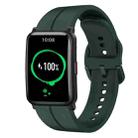 For Honor Watch ES 20mm Loop Silicone Watch Band(Dark Green) - 1