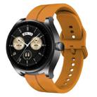For Huawei Watch Buds 22mm Loop Silicone Watch Band(Amber Yellow) - 1