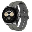 For Huawei Watch Buds 22mm Loop Silicone Watch Band(Dark Grey) - 1