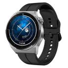 For Huawei Watch GT3 Pro 46mm 22mm Loop Silicone Watch Band(Black) - 1