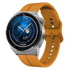 For Huawei Watch GT3 Pro 46mm 22mm Loop Silicone Watch Band(Amber Yellow) - 1