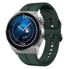 For Huawei Watch GT3 Pro 46mm 22mm Loop Silicone Watch Band(Dark Green) - 1