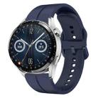 For Huawei Watch GT3 46mm 22mm Loop Silicone Watch Band(Navy Blue) - 1