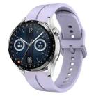 For Huawei Watch GT3 46mm 22mm Loop Silicone Watch Band(Purple) - 1