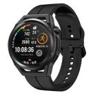 For Huawei Watch GT Runner 22mm Loop Silicone Watch Band(Black) - 1