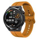 For Huawei Watch GT Runner 22mm Loop Silicone Watch Band(Amber Yellow) - 1