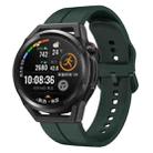 For Huawei Watch GT Runner 22mm Loop Silicone Watch Band(Dark Green) - 1