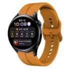 For Huawei Watch 3 22mm Loop Silicone Watch Band(Amber Yellow) - 1