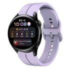 For Huawei Watch 3 22mm Loop Silicone Watch Band(Purple) - 1