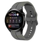 For Huawei Watch 3 22mm Loop Silicone Watch Band(Dark Grey) - 1