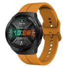 For Huawei Watch GT 2E 22mm Loop Silicone Watch Band(Amber Yellow) - 1