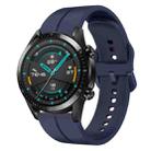 For Huawei GT2 46mm 22mm Loop Silicone Watch Band(Navy Blue) - 1