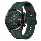 For Huawei GT2 46mm 22mm Loop Silicone Watch Band(Dark Green) - 1