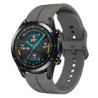 For Huawei GT2 46mm 22mm Loop Silicone Watch Band(Dark Grey) - 1
