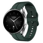 For Xiaomi MI Watch S2 22mm Loop Silicone Watch Band(Dark Green) - 1