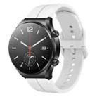 For Xiaomi MI Watch S1 22mm Loop Silicone Watch Band(White) - 1