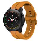 For Xiaomi MI Watch S1 Pro 22mm Loop Silicone Watch Band(Amber Yellow) - 1