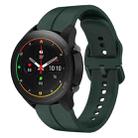 For Xiaomi MI Watch S1 Pro 22mm Loop Silicone Watch Band(Dark Green) - 1