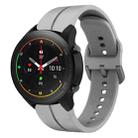 For Xiaomi MI Watch S1 Pro 22mm Loop Silicone Watch Band(Grey) - 1