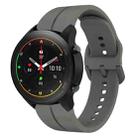 For Xiaomi MI Watch S1 Pro 22mm Loop Silicone Watch Band(Dark Grey) - 1