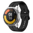 For Xiaomi MI Watch Color 2 22mm Loop Silicone Watch Band(Black) - 1