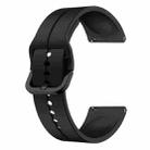 For Xiaomi MI Watch Color 2 22mm Loop Silicone Watch Band(Black) - 2