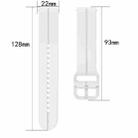For Xiaomi MI Watch Color 2 22mm Loop Silicone Watch Band(Black) - 7