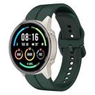 For Xiaomi MI Watch Sport 22mm Loop Silicone Watch Band(Dark Green) - 1