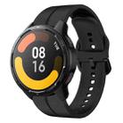 For Xiaomi MI Watch S1 Active 22mm Loop Silicone Watch Band(Black) - 1